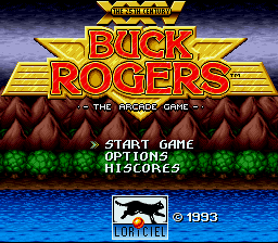 Buck Rogers - The Arcade Game (prototype) Title Screen